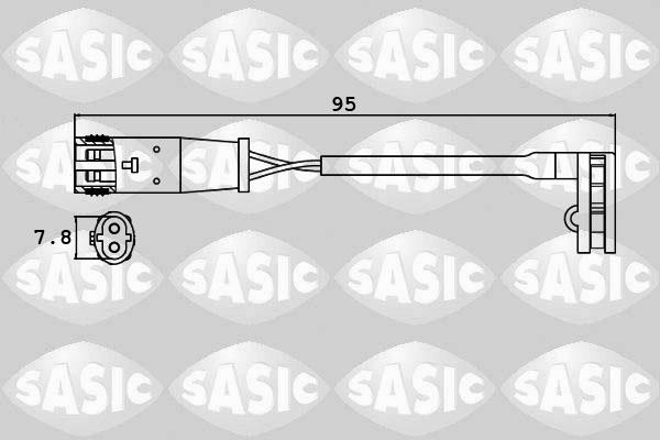 Sasic 6236008 - Indikators, Bremžu uzliku nodilums autospares.lv