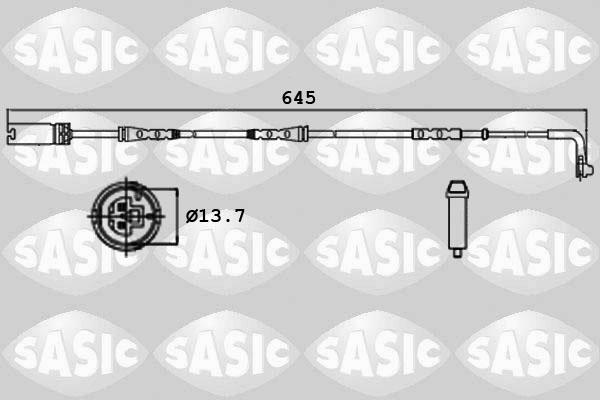 Sasic 6236003 - Indikators, Bremžu uzliku nodilums www.autospares.lv