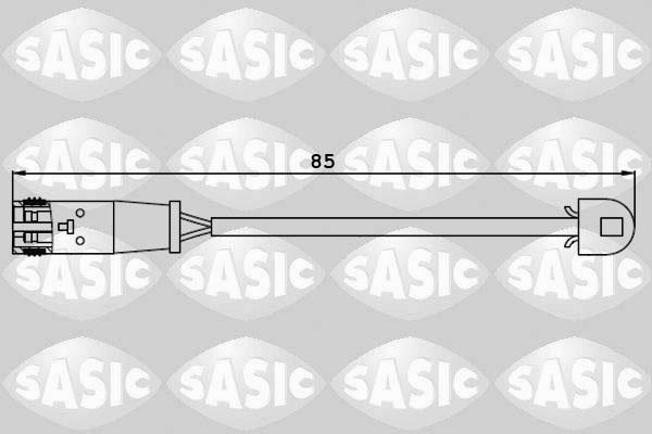 Sasic 6236021 - Indikators, Bremžu uzliku nodilums www.autospares.lv