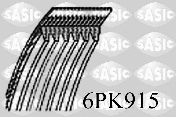 Sasic 6PK915 - V-Ribbed Belt www.autospares.lv