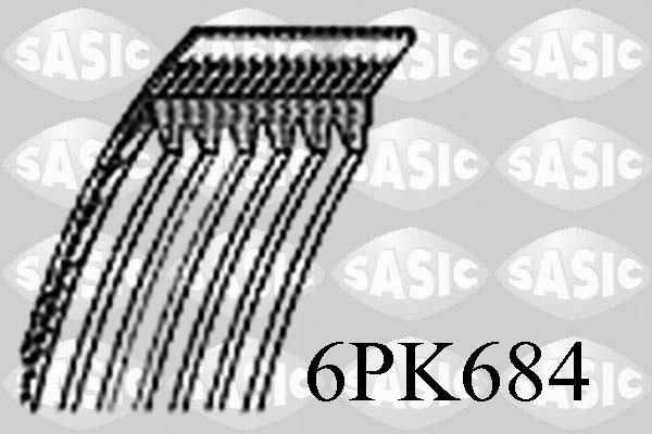 Sasic 6PK684 - Ķīļrievu siksna www.autospares.lv