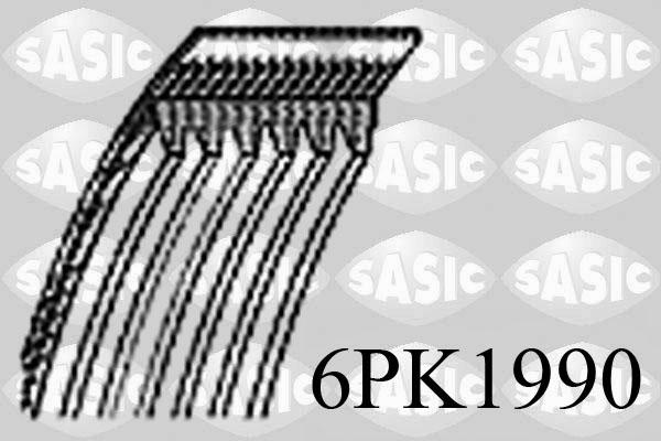 Sasic 6PK1990 - Ķīļrievu siksna autospares.lv