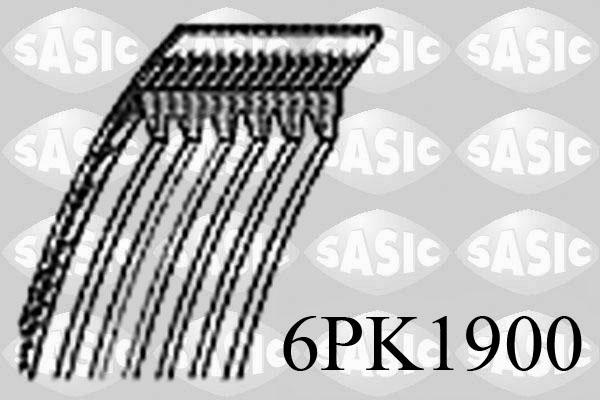 Sasic 6PK1900 - Ķīļrievu siksna www.autospares.lv