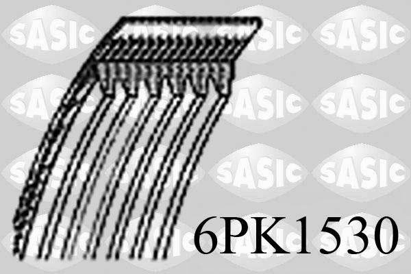 Sasic 6PK1530 - Поликлиновой ремень www.autospares.lv