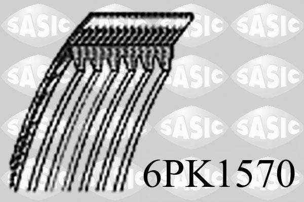 Sasic 6PK1570 - Поликлиновой ремень www.autospares.lv