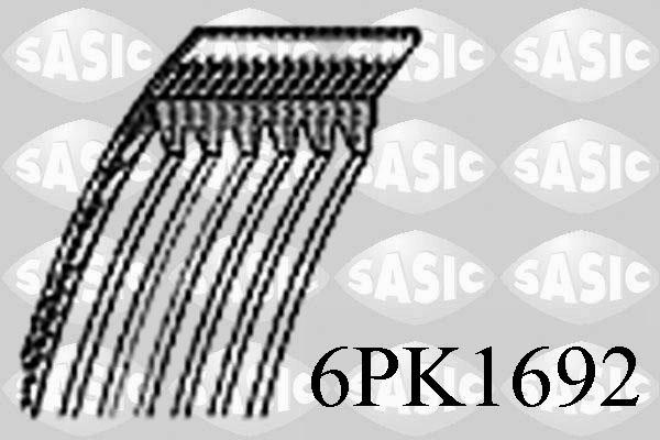 Sasic 6PK1692 - Ķīļrievu siksna autospares.lv