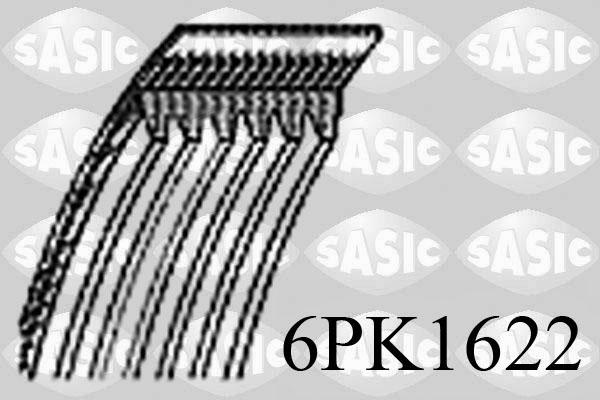 Sasic 6PK1622 - Ķīļrievu siksna www.autospares.lv