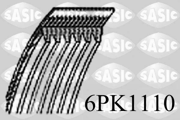 Sasic 6PK1110 - Поликлиновой ремень www.autospares.lv