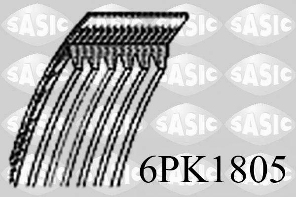 Sasic 6PK1805 - Поликлиновой ремень www.autospares.lv