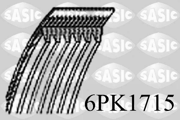 Sasic 6PK1715 - V-Ribbed Belt www.autospares.lv