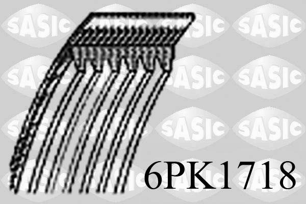 Sasic 6PK1718 - V-Ribbed Belt www.autospares.lv