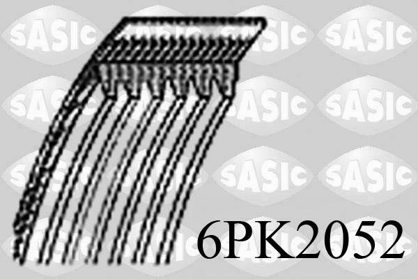 Sasic 6PK2052 - Ķīļrievu siksna autospares.lv