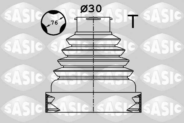 Sasic 1900038 - Пыльник, приводной вал www.autospares.lv