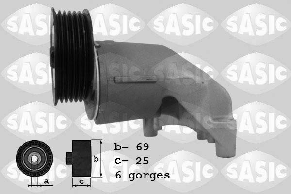 Sasic 1626098 - Belt Tensioner, v-ribbed belt www.autospares.lv