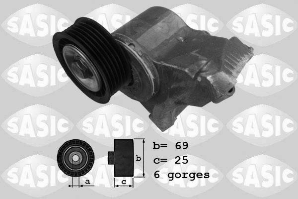 Sasic 1626097 - Belt Tensioner, v-ribbed belt www.autospares.lv