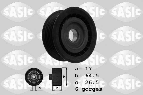 Sasic 1626108 - Pulley, v-ribbed belt www.autospares.lv