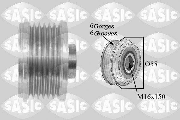 Sasic 1674007 - Pulley, alternator, freewheel clutch www.autospares.lv