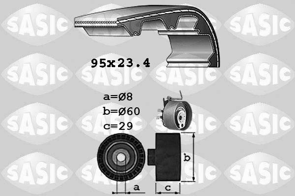 Sasic 1754009 - Zobsiksnas komplekts www.autospares.lv