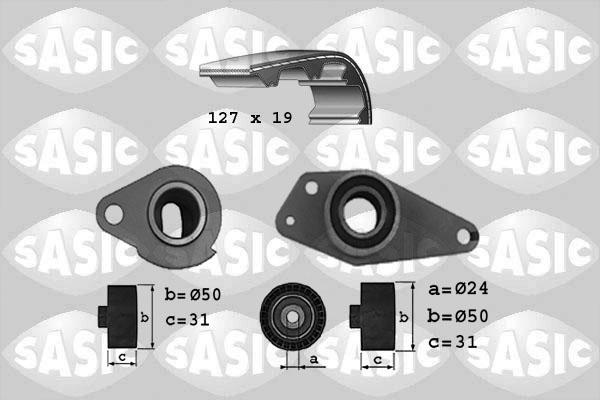 Sasic 1754016 - Комплект зубчатого ремня ГРМ www.autospares.lv