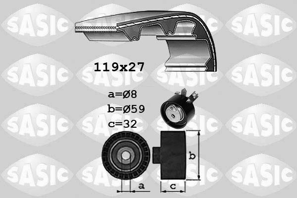 Sasic 1754026 - Zobsiksnas komplekts www.autospares.lv