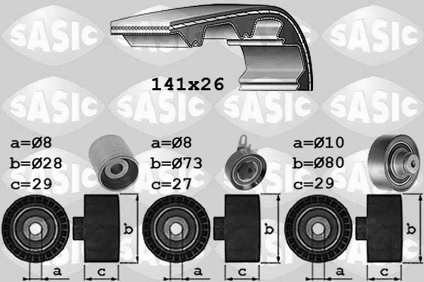 Sasic 1756049 - Zobsiksnas komplekts www.autospares.lv