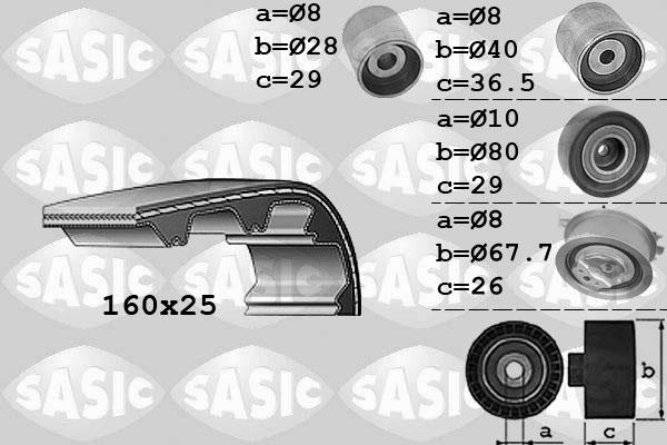 Sasic 1756059 - Timing Belt Set www.autospares.lv