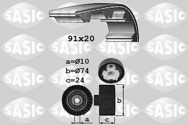 Sasic 1756055 - Zobsiksnas komplekts www.autospares.lv