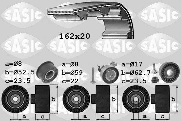 Sasic 1756065 - Zobsiksnas komplekts www.autospares.lv