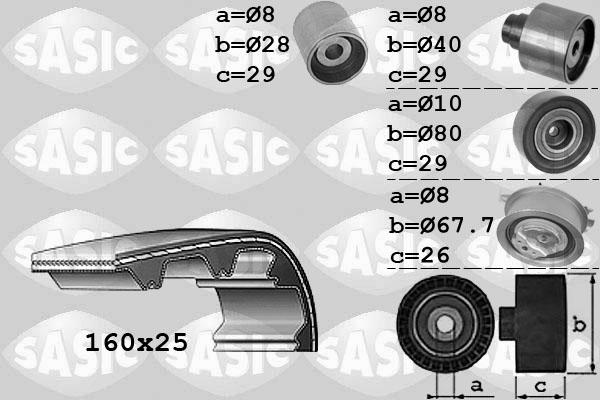 Sasic 1756068 - Zobsiksnas komplekts autospares.lv