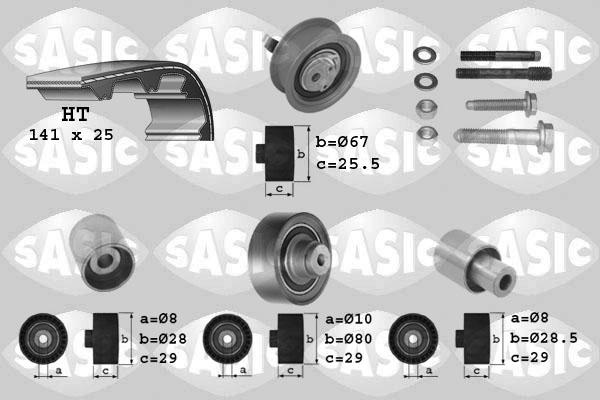 Sasic 1756002 - Комплект зубчатого ремня ГРМ www.autospares.lv