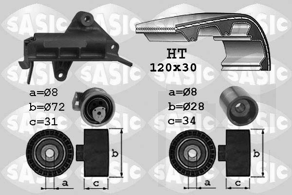 Sasic 1756019 - Zobsiksnas komplekts www.autospares.lv