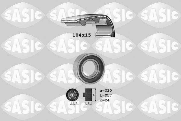 Sasic 1756015 - Комплект зубчатого ремня ГРМ www.autospares.lv