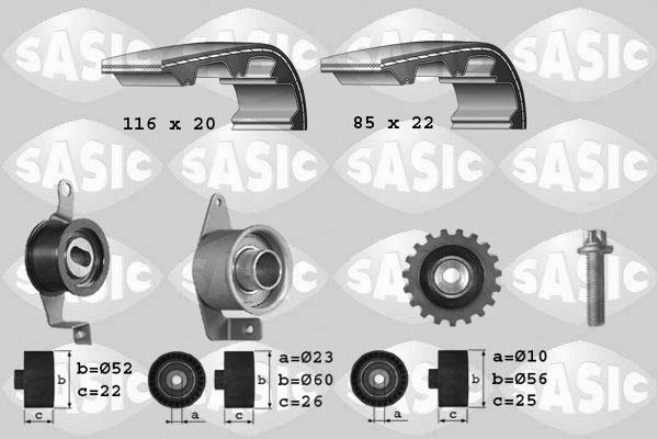 Sasic 1756010 - Timing Belt Set www.autospares.lv