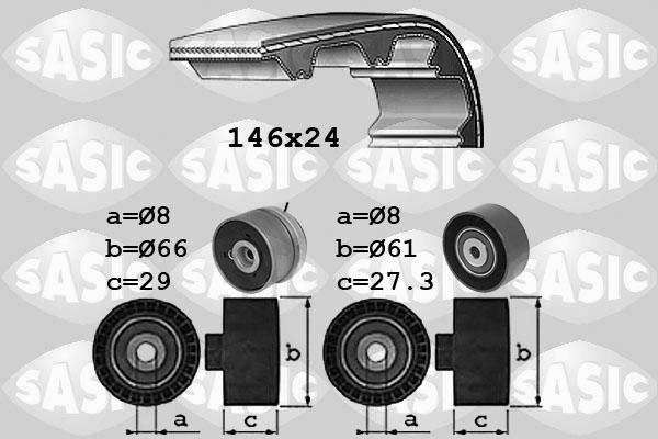 Sasic 1756083 - Zobsiksnas komplekts autospares.lv