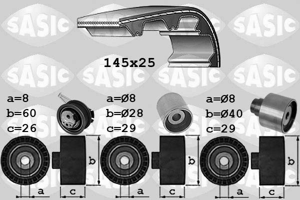 Sasic 1756087 - Timing Belt Set www.autospares.lv