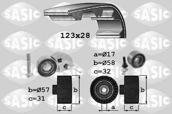 Sasic 1756030 - Zobsiksnas komplekts www.autospares.lv