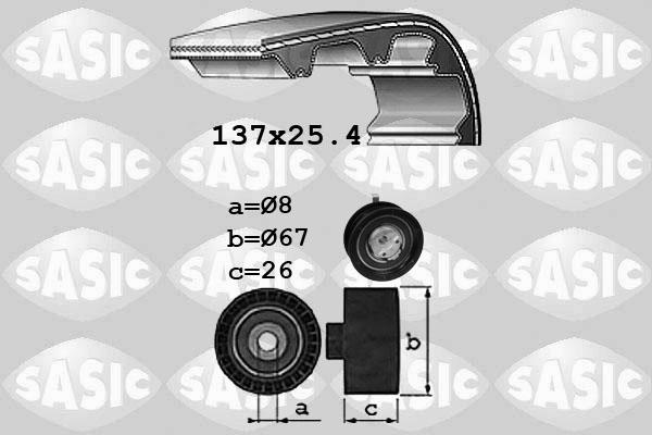 Sasic 1756037 - Timing Belt Set www.autospares.lv