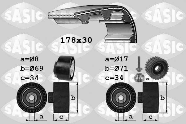 Sasic 1756022 - Zobsiksnas komplekts www.autospares.lv