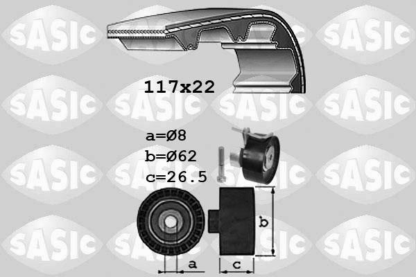 Sasic 1756079 - Timing Belt Set www.autospares.lv