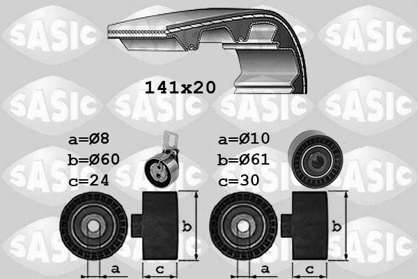 Sasic 1750044 - Timing Belt Set www.autospares.lv