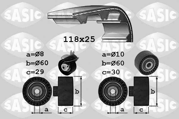 Sasic 1750041 - Zobsiksnas komplekts www.autospares.lv