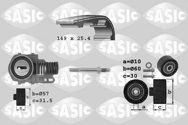 Sasic 1750004 - Zobsiksnas komplekts www.autospares.lv