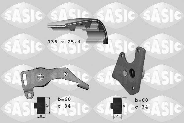 Sasic 1750003 - Комплект зубчатого ремня ГРМ www.autospares.lv