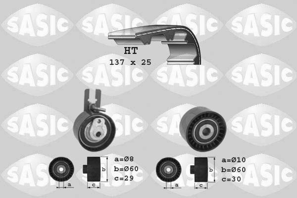 Sasic 1750019 - Комплект зубчатого ремня ГРМ www.autospares.lv