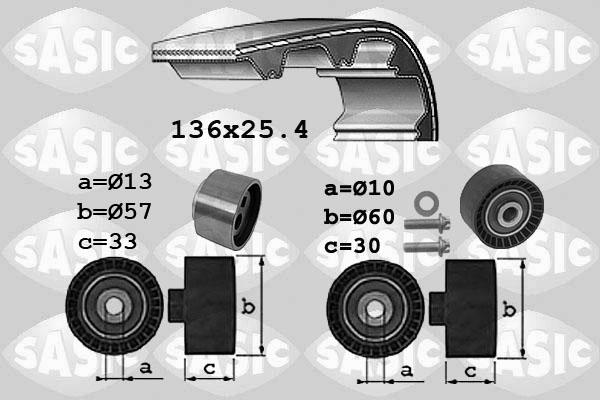 Sasic 1750035 - Timing Belt Set www.autospares.lv