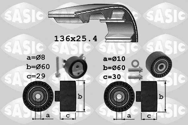 Sasic 1750036 - Timing Belt Set www.autospares.lv