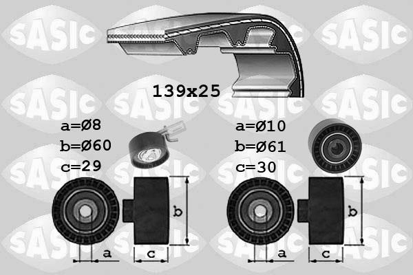 Sasic 1750038 - Timing Belt Set www.autospares.lv