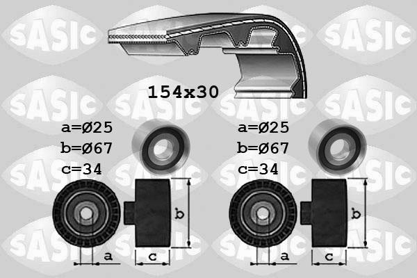 Sasic 1750037 - Zobsiksnas komplekts www.autospares.lv