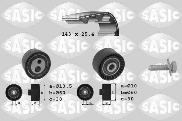 Sasic 1750025 - Zobsiksnas komplekts www.autospares.lv