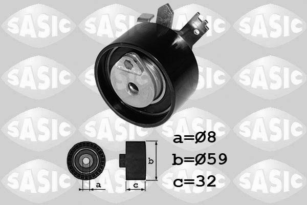 Sasic 1704023 - Spriegotājrullītis, Gāzu sadales mehānisma piedziņas siksna www.autospares.lv